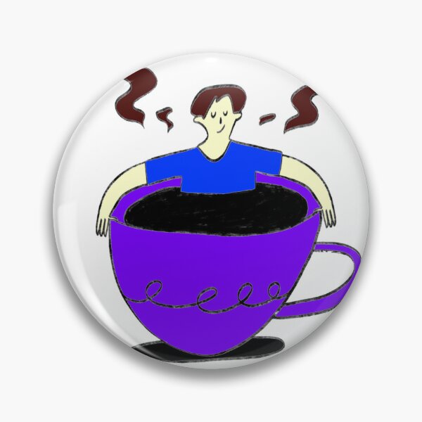 Item preview, Man in a steaming coffee cup designed and sold by Beautyqueens Beautys.