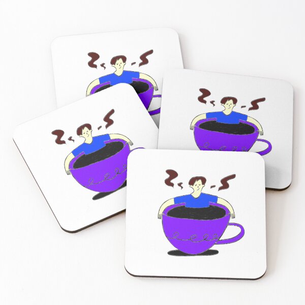Item preview, Man in a steaming coffee cup designed and sold by Beautyqueens Beautys.