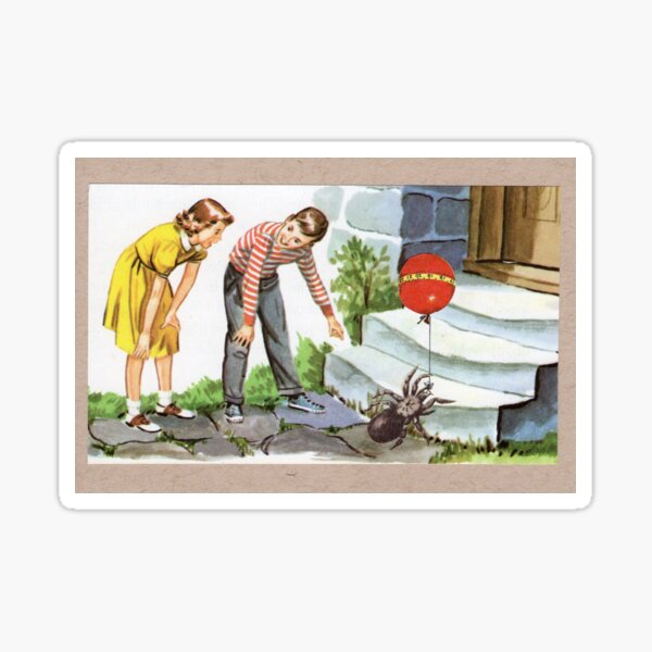 Item preview, Tarantula and Red Balloon designed and sold by LofiTara.