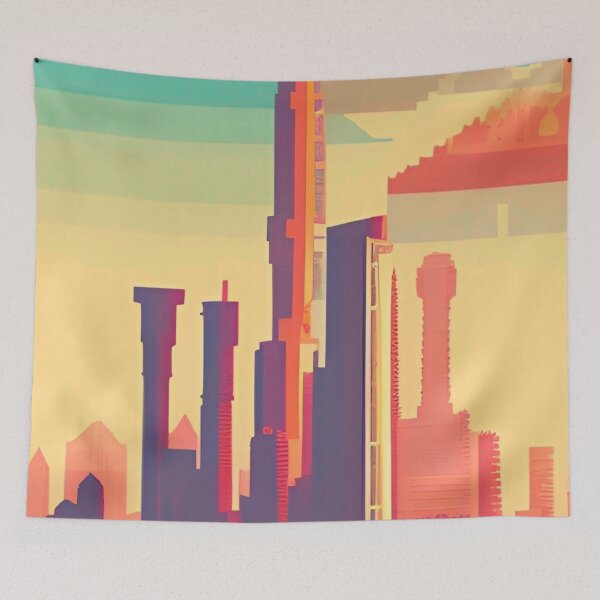 Item preview, Jeddah Skyline Art designed and sold by Places On Earth.