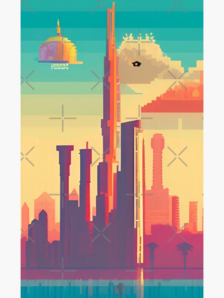 "Jeddah Skyline" Sticker for Sale by placesonearth Redbubble