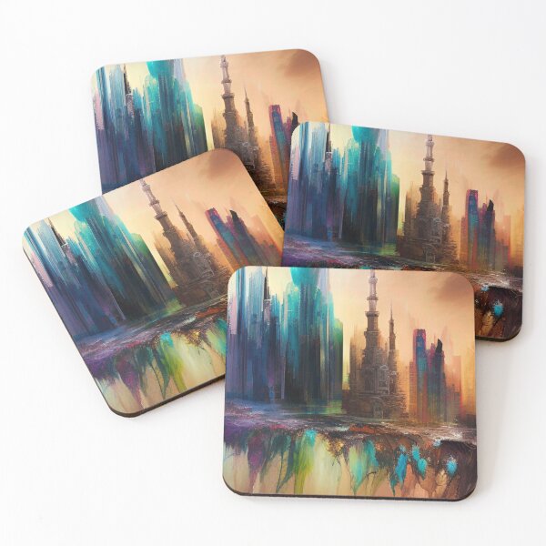 Item preview, Jeddah Skyline Painting designed and sold by Places On Earth.