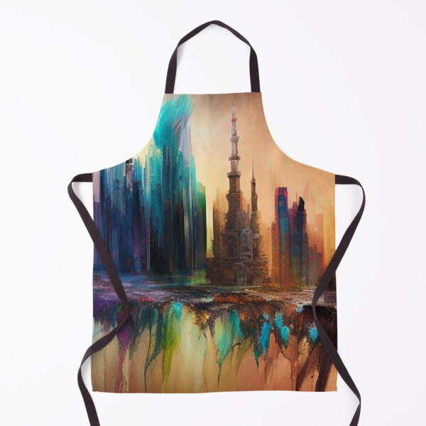 Item preview, Jeddah Skyline Painting designed and sold by Places On Earth.