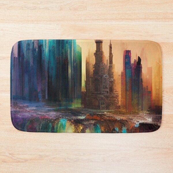 Item preview, Jeddah Skyline Painting designed and sold by Places On Earth.