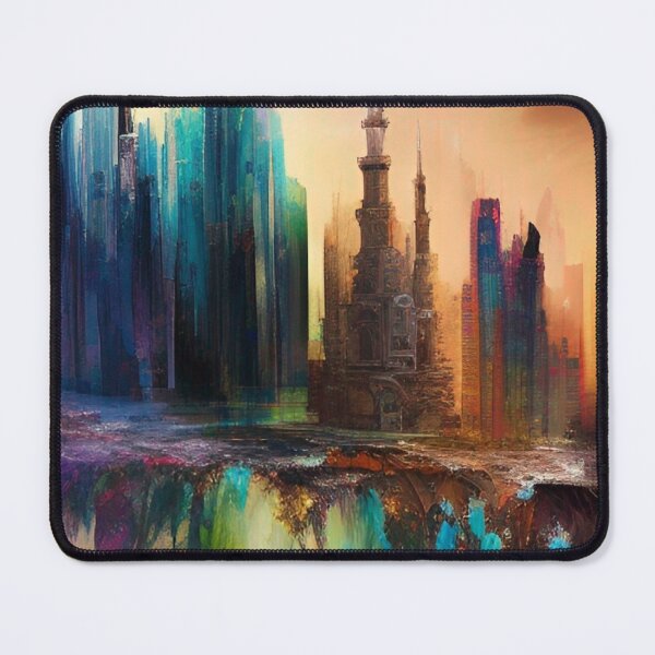 Item preview, Jeddah Skyline Painting designed and sold by Places On Earth.