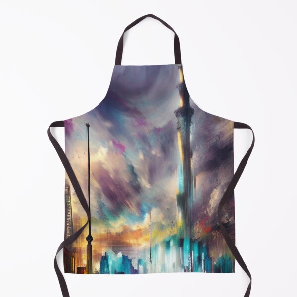 Item preview, Jeddah Skyline Painting designed and sold by Places On Earth.
