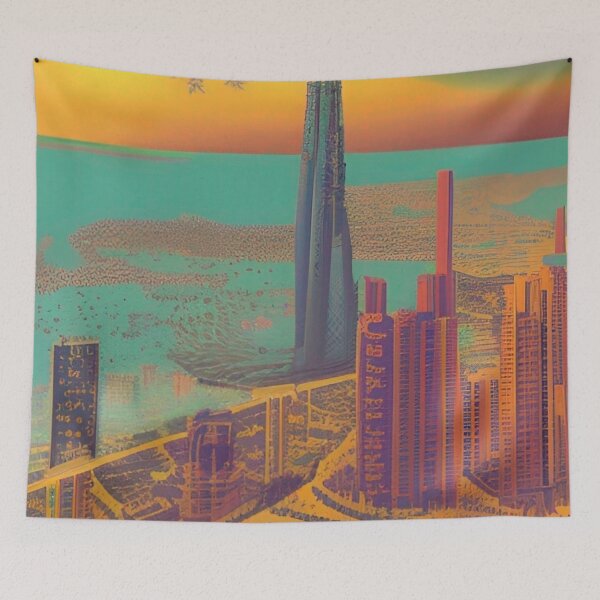 Item preview, Jeddah Skyline Art designed and sold by Places On Earth.