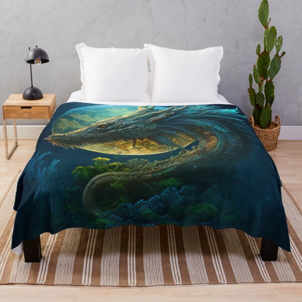 Item preview, Yellow Moon and Its Fantastical Dragon Beast designed and sold by forwardthinker.