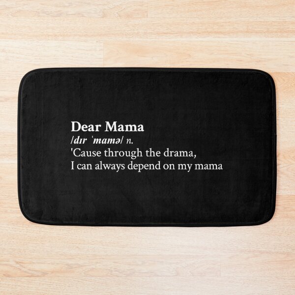 Item preview, Dear Mama by 2pac designed and sold by StickTheSong.