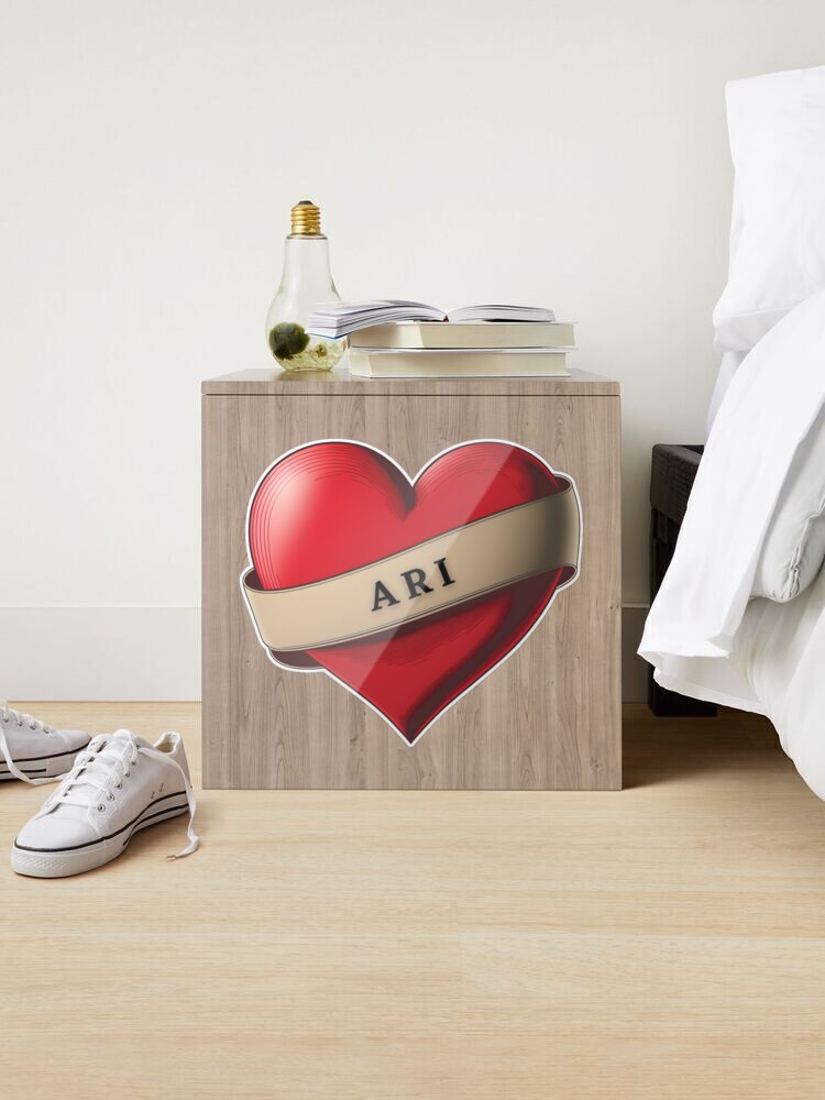Lív - Lovely Red Heart With a Ribbon - Lv - Posters and Art Prints