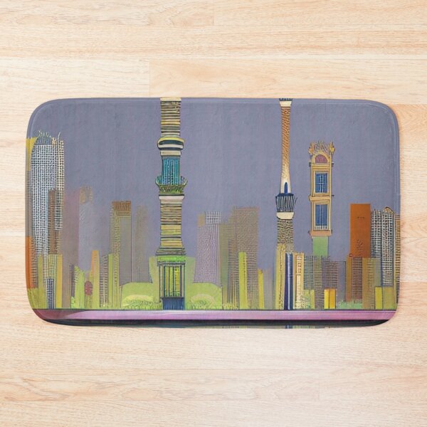 Item preview, Jeddah Skyline Art designed and sold by Places On Earth.