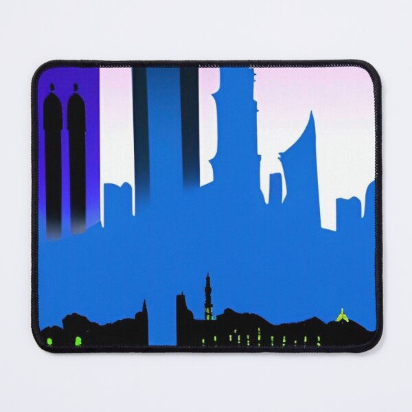 Item preview, Jeddah Skyline Abstract Art designed and sold by Places On Earth.