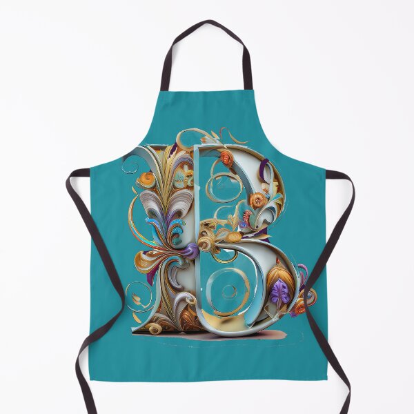 Item preview, Art Font Letter B: Art Nouveau Style, Unique and Colorful designed and sold by factory88.