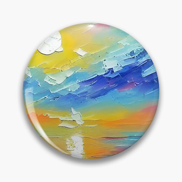 Item preview, Ocean Art, Large Coastal Art , Sea Landscape Art, Palette Knife Art ,Sea Sky Art, Sunrise Landscape Art designed and sold by viewgraphics.