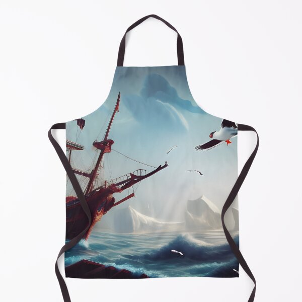 Item preview, Ship in Icy Waters designed and sold by Poetic Patterns Studio.