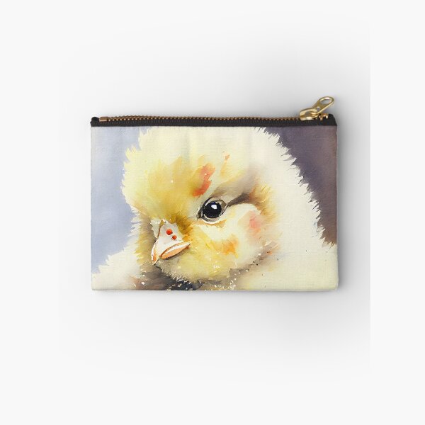 Item preview, A Cute Fluffy Yellow Baby Easter Chick Chicken Watercolor designed and sold by CGSGraphics.