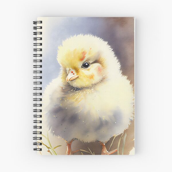 Item preview, A Cute Fluffy Yellow Baby Easter Chick Chicken Watercolor designed and sold by CGSGraphics.