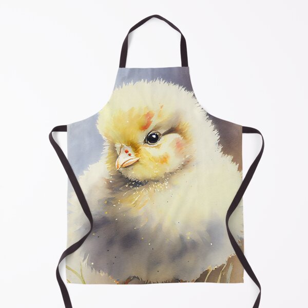 Item preview, A Cute Fluffy Yellow Baby Easter Chick Chicken Watercolor designed and sold by CGSGraphics.