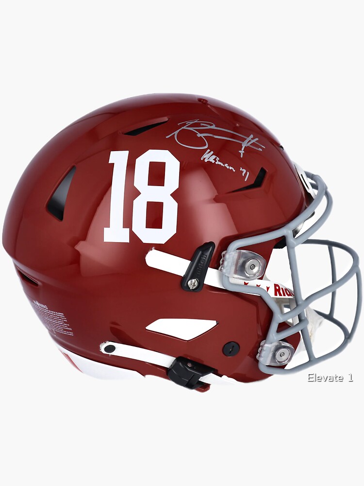 "Autographed Alabama football helmet sticker" Sticker for Sale by