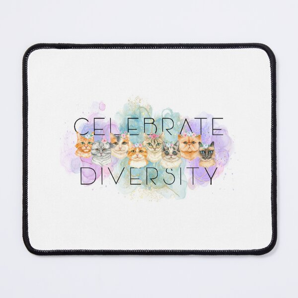 Item preview, Celebrate Diversity Different Cat Breeds Funny Cat Cute Cat Lovers Gift designed and sold by QuanJewelry.