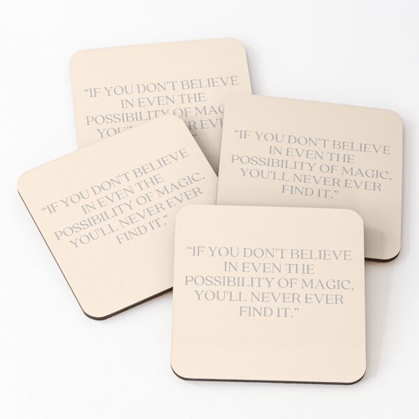 Item preview, Castle Quote - “IF YOU DON'T BELIEVE IN EVEN THE POSSIBILITY OF MAGIC, YOU'LL NEVER EVER FIND IT.” designed and sold by Artful-Julia.
