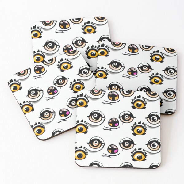 Item preview, Round Weird Eye Repeating Pattern designed and sold by pinkpapercup.
