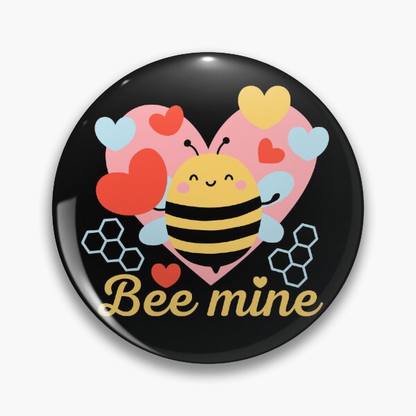 Artikelvorschau, Bee mine - süße Herzen Valentinsbiene entworfen und verkauft von EvergreenWhimsy.