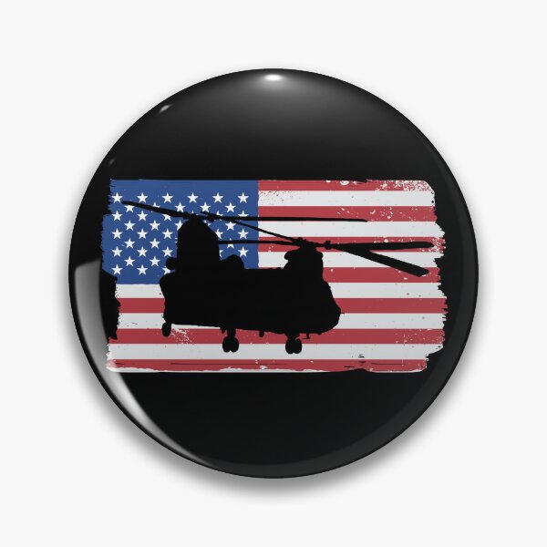 Item preview, CH47 Chinook Military Helicopter American Flag Chinook Gear designed and sold by DynamicDesign.