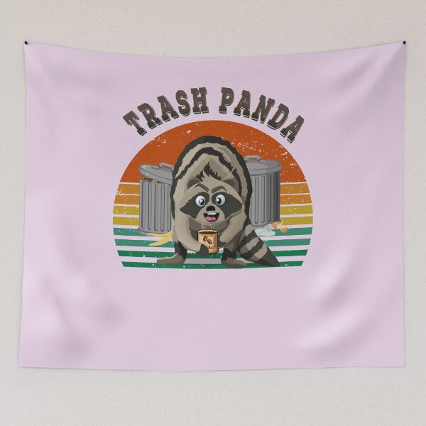 Item preview, Trash panda Retro sunset raccoon  designed and sold by TipTopTapo.