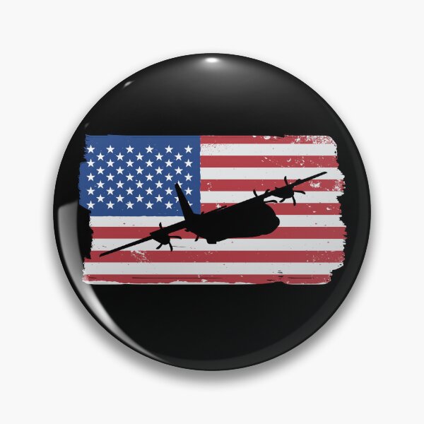 Item preview, C-130 Hercules American Flag Military Airplane C130 Hercules Gear designed and sold by DynamicDesign.