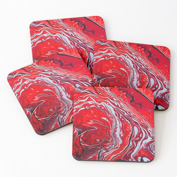 Item preview, Red fluid pour  designed and sold by usama883.