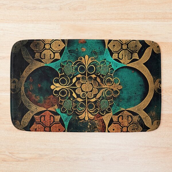 Item preview, Vintage worn and faded ornamental pattern of flowers and shapes a retro design designed and sold by ArtifactVault.