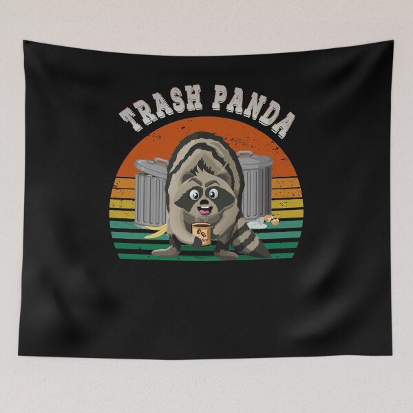 Item preview, Trash panda Retro sunset raccoon  designed and sold by TipTopTapo.