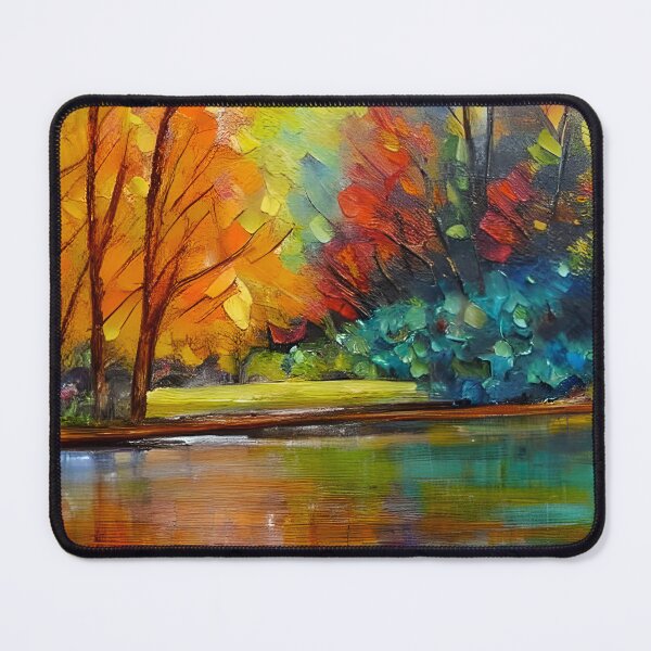 Item preview, River Landscape Art, Autumn Art ,Trees Art ,Boho art, Fancy Art designed and sold by viewgraphics.