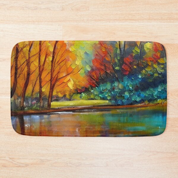Item preview, River Landscape Art, Autumn Art ,Trees Art ,Boho art, Fancy Art designed and sold by viewgraphics.