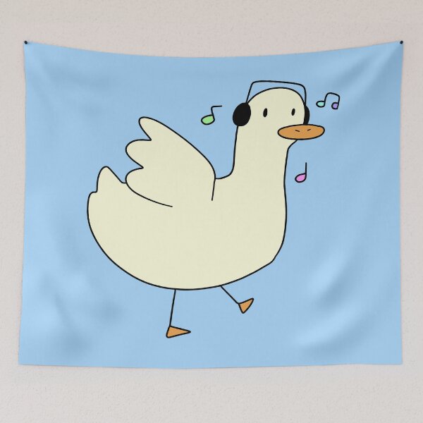 Item preview, Dancing Headphones Duck designed and sold by SaradaBoru.