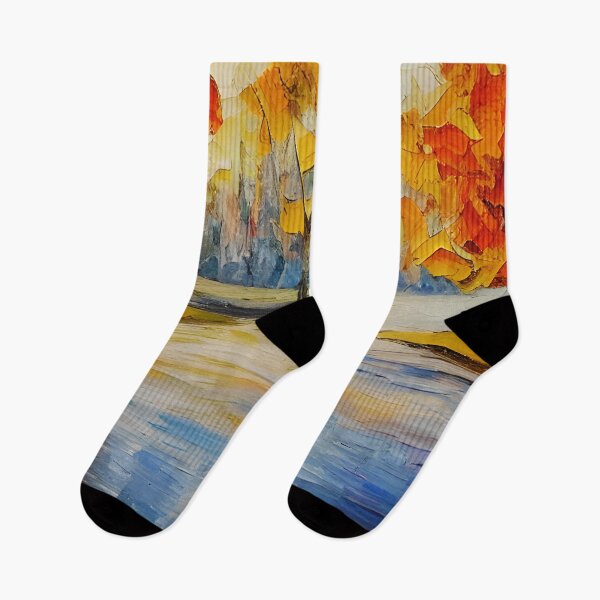 Item preview, River Landscape Art, Autumn Art ,Trees Art ,Boho art, Fancy Art designed and sold by viewgraphics.