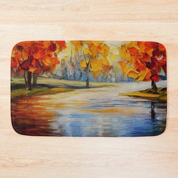 Item preview, River Landscape Art, Autumn Art ,Trees Art ,Boho art, Fancy Art designed and sold by viewgraphics.
