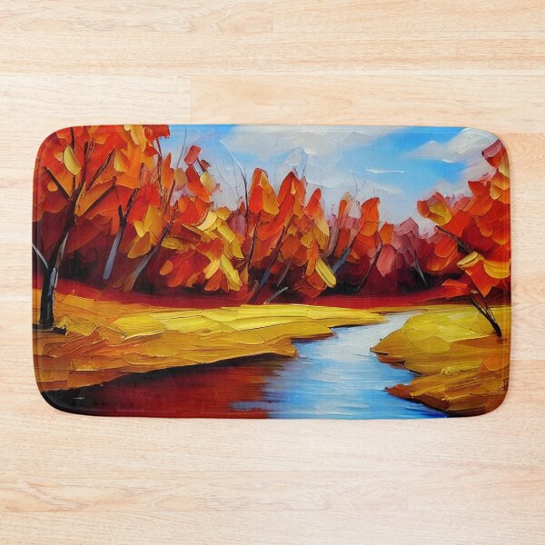 Item preview, River Landscape Art, Autumn Art ,Trees Art ,Boho art, Fancy Art designed and sold by viewgraphics.