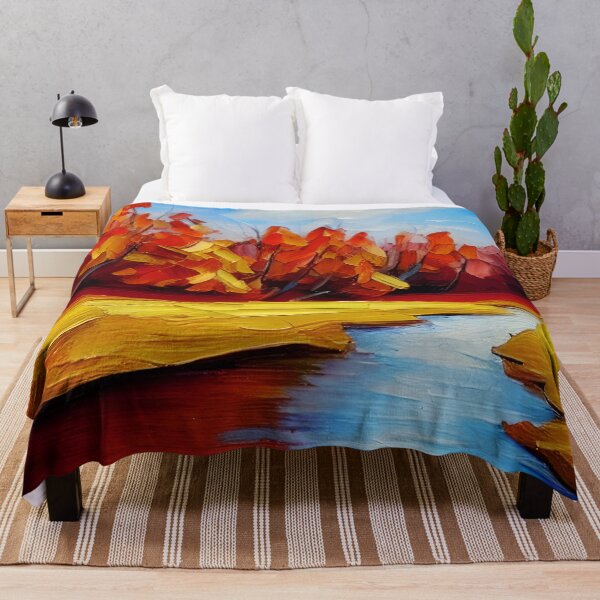 Item preview, River Landscape Art, Autumn Art ,Trees Art ,Boho art, Fancy Art designed and sold by viewgraphics.