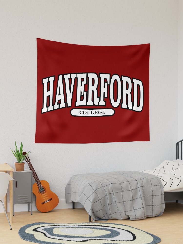 haverford college - serif font curved  Tapestry for Sale by scollegestuff