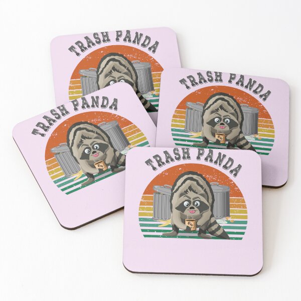 Item preview, Trash panda Retro sunset raccoon  designed and sold by TipTopTapo.