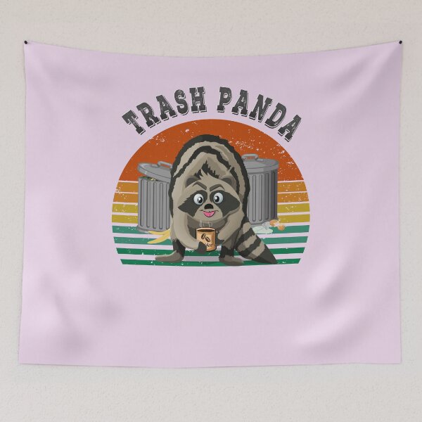 Item preview, Trash panda Retro sunset raccoon  designed and sold by TipTopTapo.
