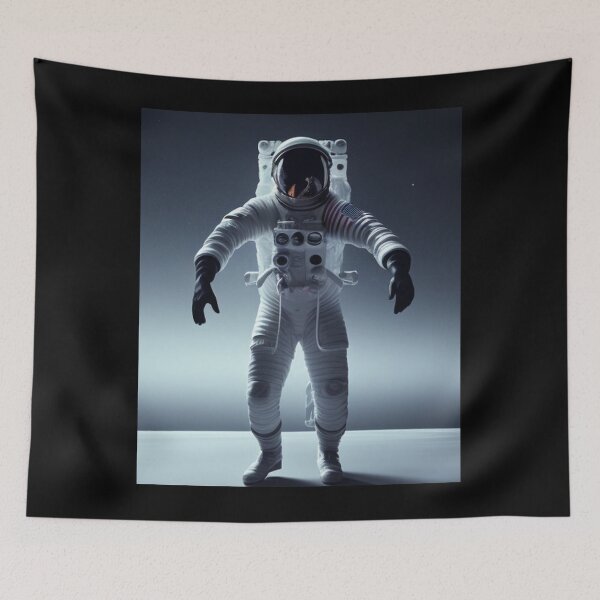 Item preview, astronauta caminando sobre la luna designed and sold by cybersilverhand.