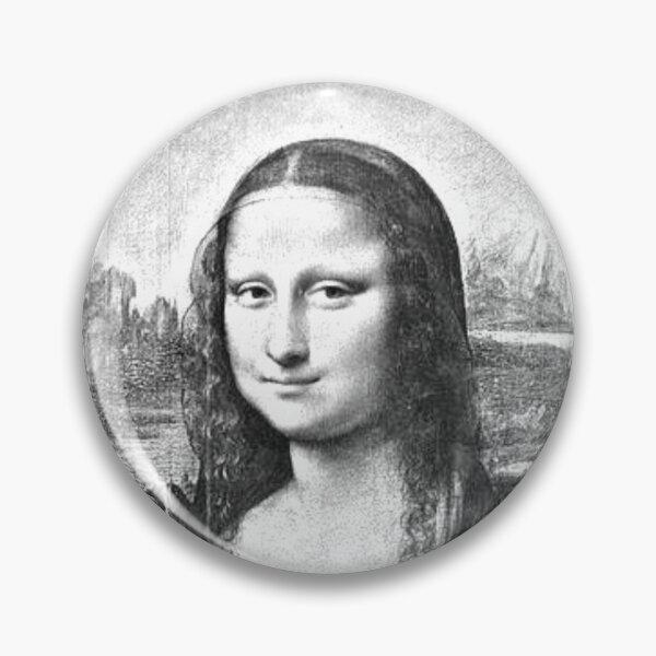 Item preview, Mona Lisa Black and White Pencil Sketch Art designed and sold by SaintMari.