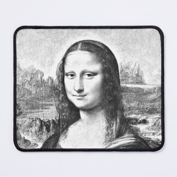Item preview, Mona Lisa Black and White Pencil Sketch Art designed and sold by SaintMari.