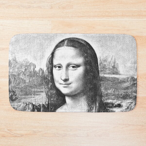 Item preview, Mona Lisa Black and White Pencil Sketch Art designed and sold by SaintMari.