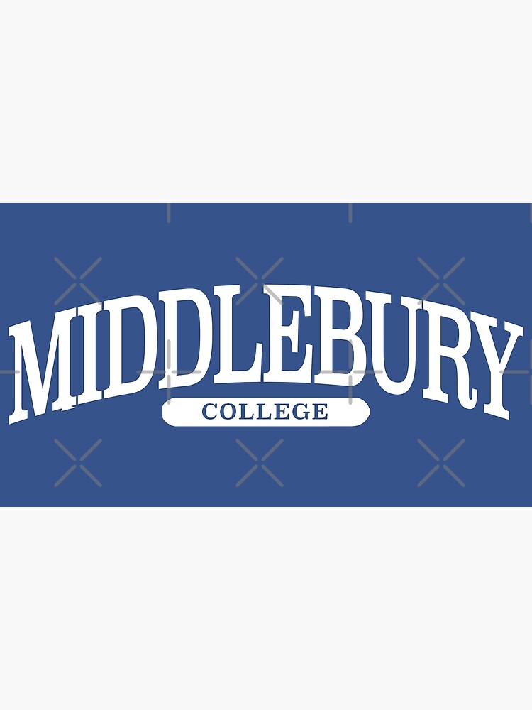 "middlebury college serif font curved " Poster for Sale by