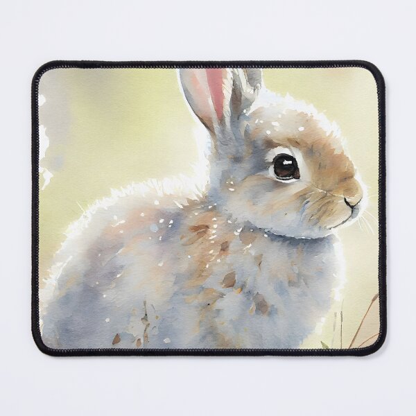 Item preview, Cute Fluffy Baby  Bunny Rabbit Easter Watercolor designed and sold by CGSGraphics.