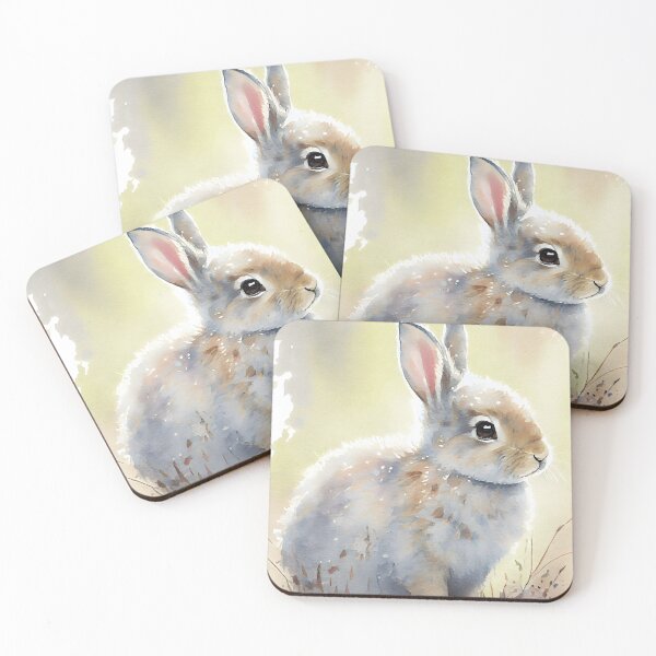 Item preview, Cute Fluffy Baby  Bunny Rabbit Easter Watercolor designed and sold by CGSGraphics.